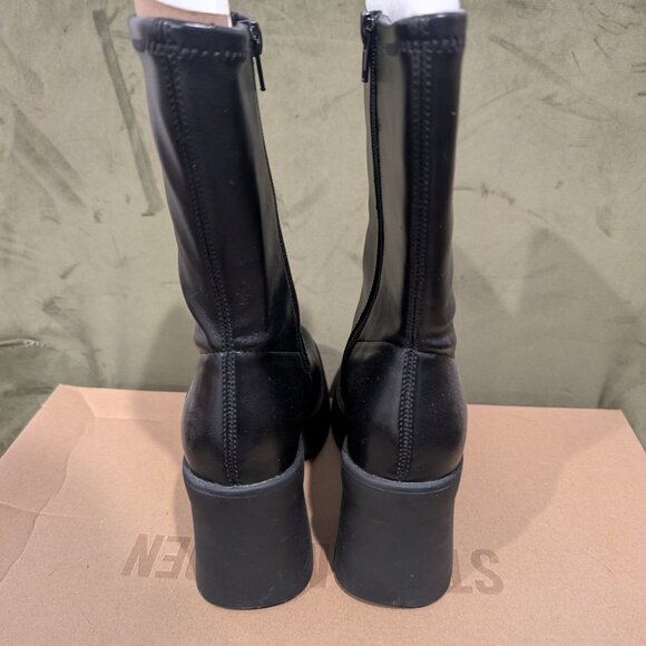 Steve Madden Women Steve Madden KLAYTON Women’s Black Platform Leather Ankle Boot/Booties - Size 6
